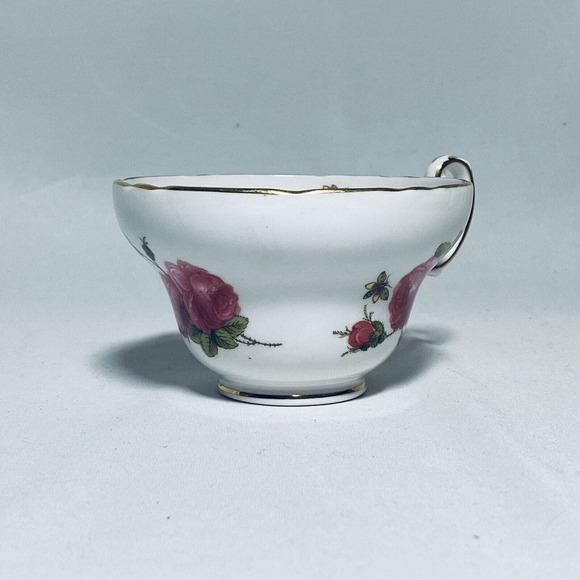 Vtg Foley Tea Cup Century Rose 1950 Paul Granet Pink Gold Trim Replacement - Picture 8 of 15
